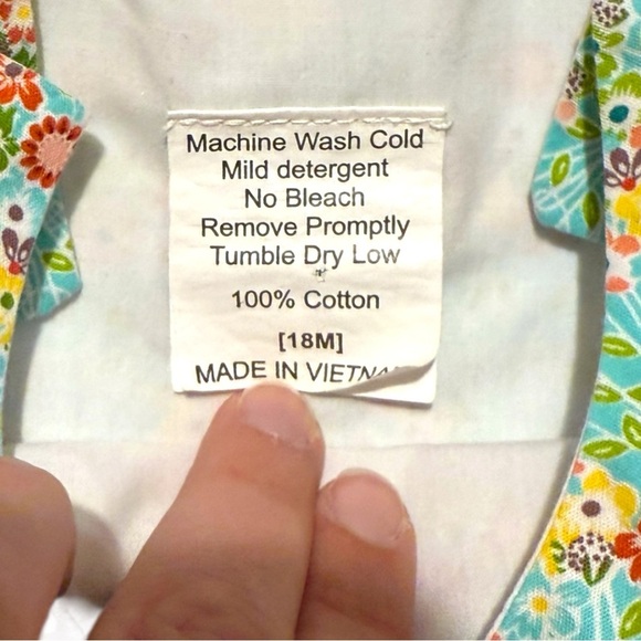 Millie Jay Butterfly Appliqué Romper 18M Floral Ruffle Baby Girl Boutique - Picture 5 of 5
